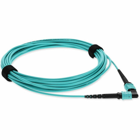 AddOn 3m MPO (Female) to MPO (Female) 12-Strand Aqua OM3 Crossover Fiber Plenum Rated Patch Cable
