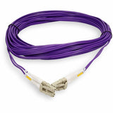 AddOn 3m LC (Male) to LC (Male) Purple OM4 Duplex Fiber OFNR (Riser-Rated) Patch Cable