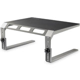 StarTech.com Monitor Riser Stand, For up to 32" (22lb/10kg) Monitor, Monitor Riser, Steel&Aluminum, Monitor Shelf w/ Three Height Settings