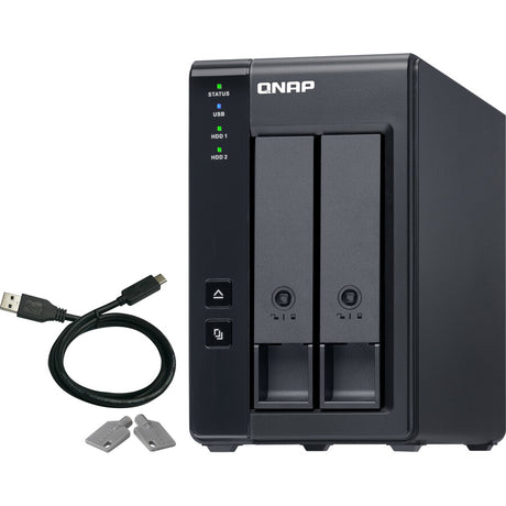 QNAP 2 Bay USB Type-C Direct Attached Storage with Hardware RAID