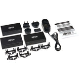 Eaton Tripp Lite Series 2-Port DisplayPort to HDMI over Cat6 Splitter/Extender Kit, Transmitter/Dual Receivers, 4K 60 Hz, PoC, 125 ft., TAA