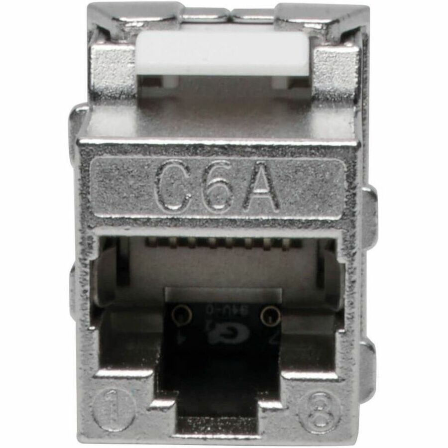Eaton Tripp Lite Series Keystone Jack Cat6a/Cat6/Cat5e, RJ45, Shielded, Dust Cap - Toolless, PoE/PoE+ Compliant, TAA