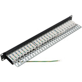 CAT5E/CAT6 PATCH PANEL 24-PORT