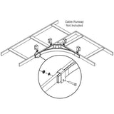 Eaton Tripp Lite Series Cable Runway Corner Bracket Kit for 12 in. and 18 in. Ladder Runway, Straight - Hardware Included