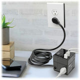 Eaton Tripp Lite Series Protect It! 3-Outlet Power Cube Surge Protector - 6 USB-A Ports (7.2A Shared), 6 ft. (1.83 m) Cord, 540 Joules, Black