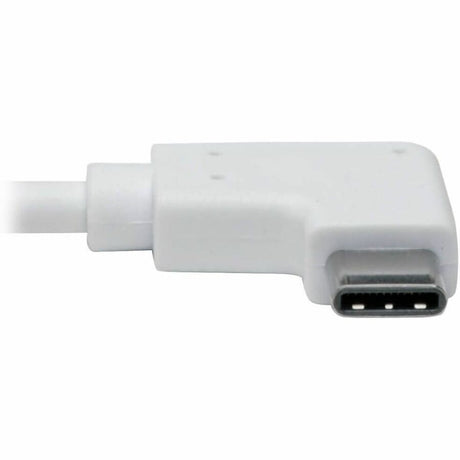 Eaton Tripp Lite Series USB-C to Gigabit Network Adapter with Right Angle USB-C, Thunderbolt 3 Compatibility - White