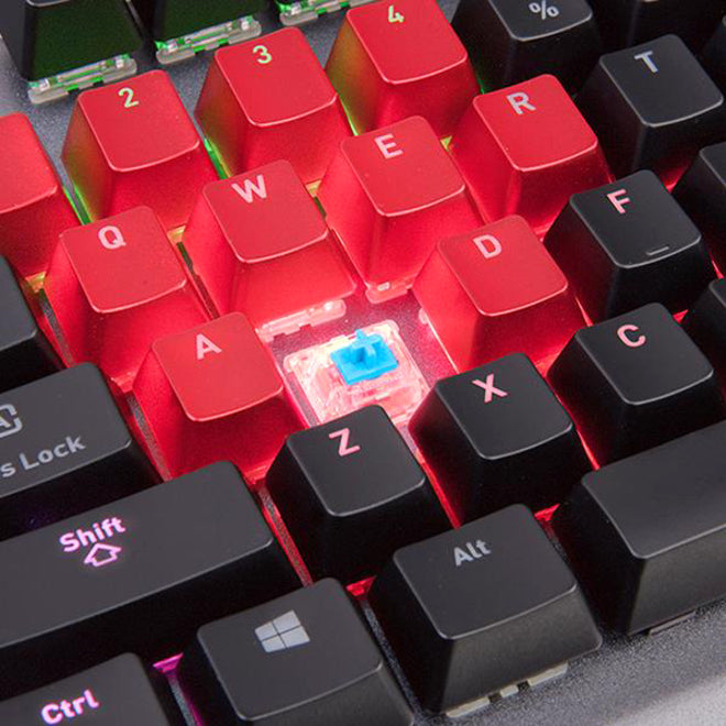 Tt eSPORTS Level 20 RGB Titanium Gaming Keyboard (Blue Switch)