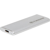 Transcend ESD240C 480 GB Portable Solid State Drive - External - Silver