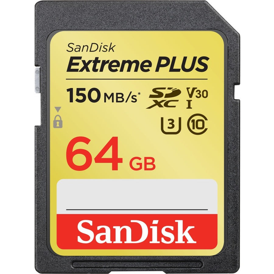 SanDisk Extreme PLUS 64 GB Class 10/UHS-I (U3) SDXC - 1