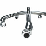 CTA Digital Heavy-Duty Gooseneck Floor Stand with VESA Plate and Storage Basket for 7-14 Inch Tablets