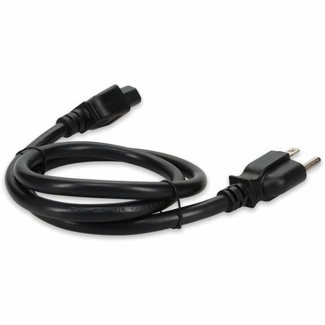 Addon 6ft NEMA 5-15P Male to C15 Female 14AWG 100-250V at 15A Black Power Cable