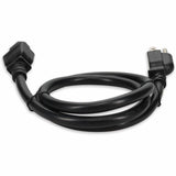 Addon 6ft NEMA 5-15P Male to C15 Female 14AWG 100-250V at 15A Black Power Cable