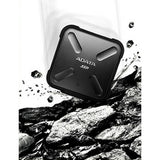 Adata SD700 ASD700-1TU31-CBK 1 TB Portable Solid State Drive - External - Black