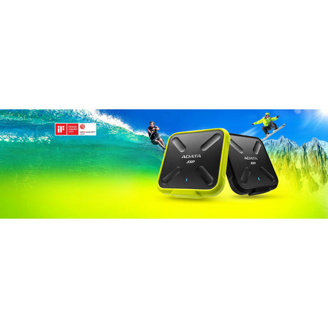 Adata SD700 ASD700-1TU31-CBK 1 TB Portable Solid State Drive - External - Black