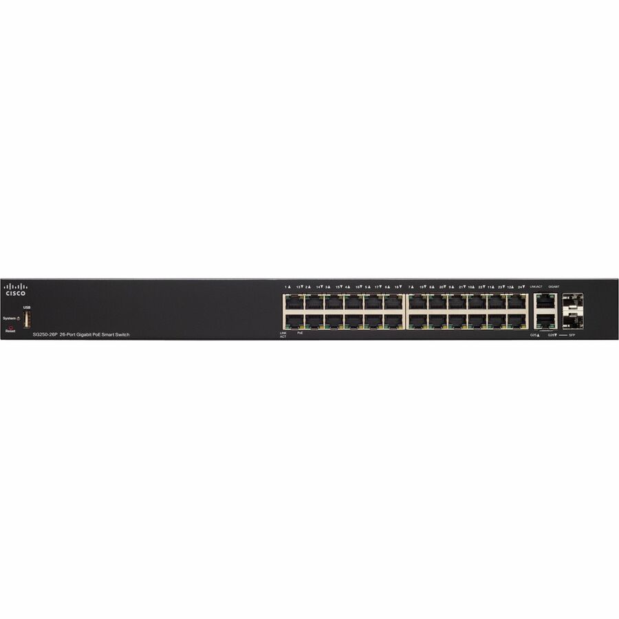 Cisco SG250-26P 26-Port Gigabit PoE Smart Switch