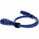 Addon 4ft C13 to C14 (Locking) 18AWG Blue 10A 100-250V Power Cable