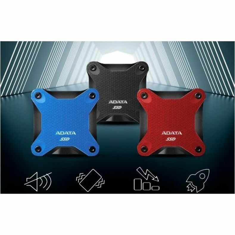 Adata SD600Q 480 GB Portable Solid State Drive - External - Black