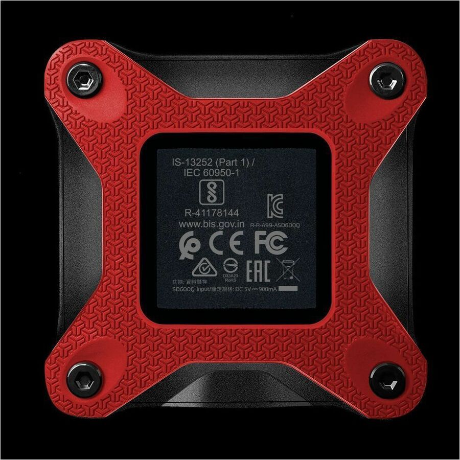 Adata SD600Q 480 GB Portable Solid State Drive - External - Red