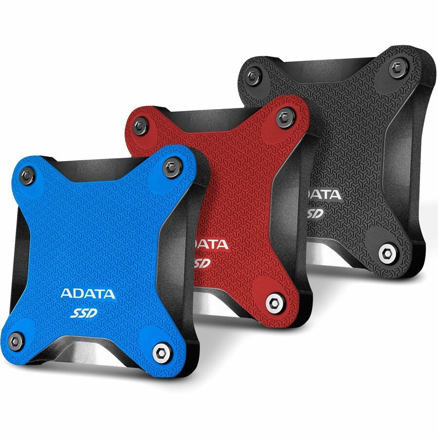 Adata SD600Q 480 GB Portable Solid State Drive - External - Red