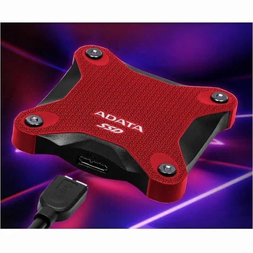 Adata SD600Q 480 GB Portable Solid State Drive - External - Red