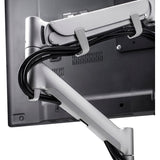 Atdec Mounting Arm for Monitor, Flat Panel Display, Curved Screen Display - Silver - Landscape/Portrait