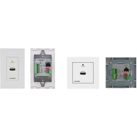 Kramer US-D-size Wall-Plate Transmitter with White & Black Decora Design Frame Sets