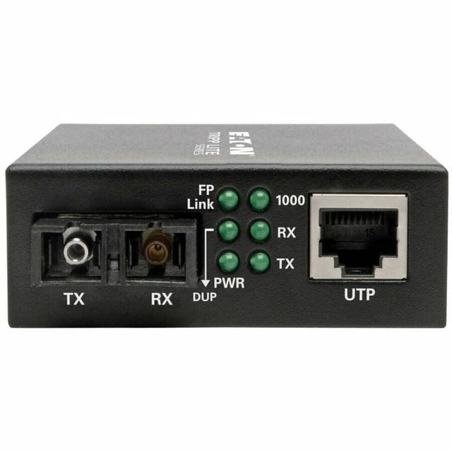 Eaton Tripp Lite Series Gigabit Singlemode Fiber to Ethernet Media Converter, SC, 1310 nm, 20 km (12.4 mi.)