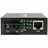 Eaton Tripp Lite Series Gigabit Singlemode Fiber to Ethernet Media Converter, SC, 1310 nm, 20 km (12.4 mi.)