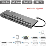 USB C MST Video Docking W PD