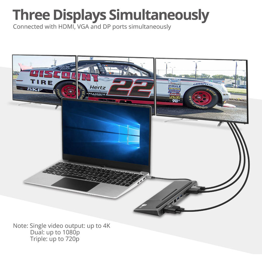 USB C MST Video Docking W PD