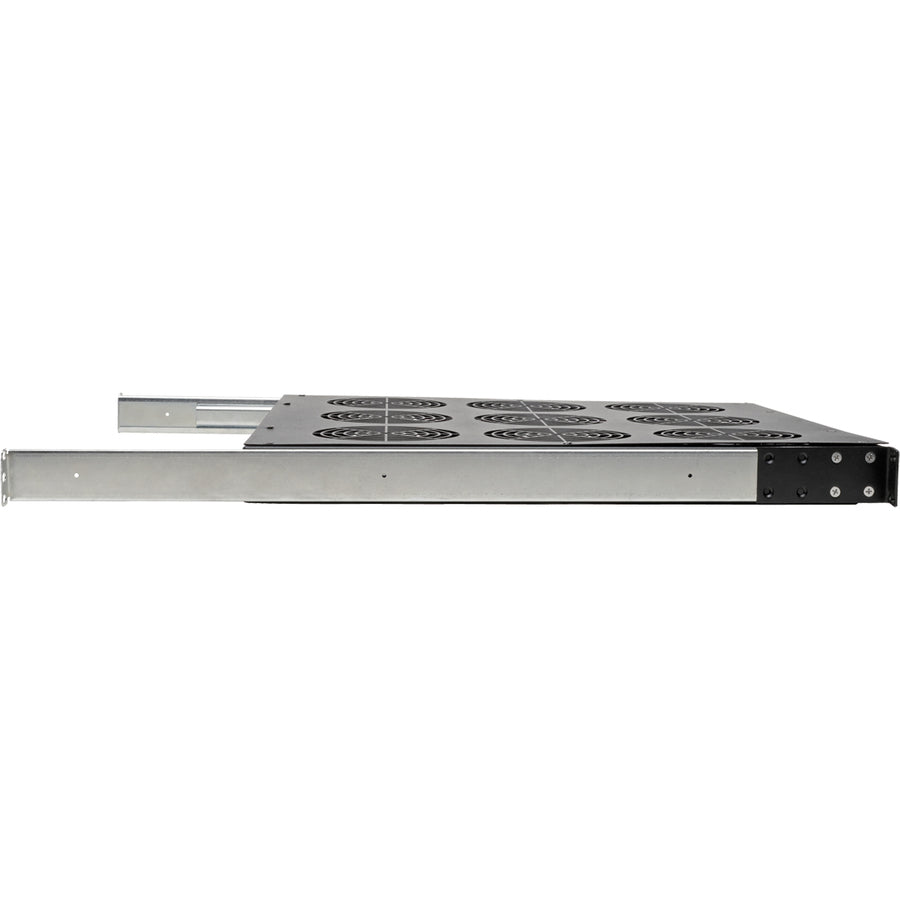 Eaton Tripp Lite Series Fan Tray for 19 in. Racks - 1U, 9 120V High-Performance Fans, 864 CFM, C14 Inlet