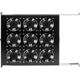 Eaton Tripp Lite Series Fan Tray for 19 in. Racks - 1U, 9 120V High-Performance Fans, 864 CFM, C14 Inlet