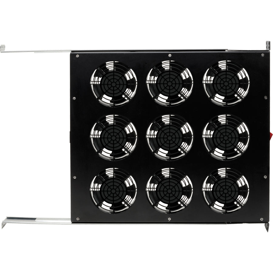 Eaton Tripp Lite Series Fan Tray for 19 in. Racks - 1U, 9 120V High-Performance Fans, 864 CFM, C14 Inlet