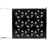 Eaton Tripp Lite Series Fan Tray for 19 in. Racks - 1U, 9 120V High-Performance Fans, 864 CFM, C14 Inlet