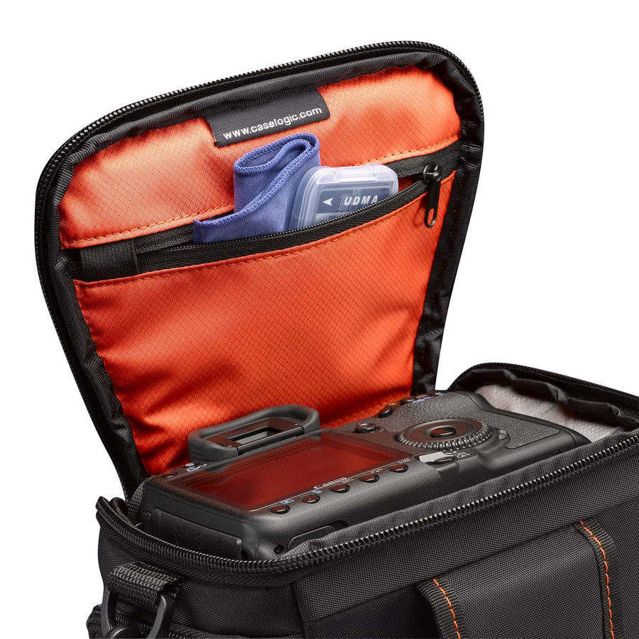 Case Logic DCB-306 Carrying Case (Holster) Camera, Accessories, Battery, Cable, Lens Cap, Memory Card, Cloth - Black