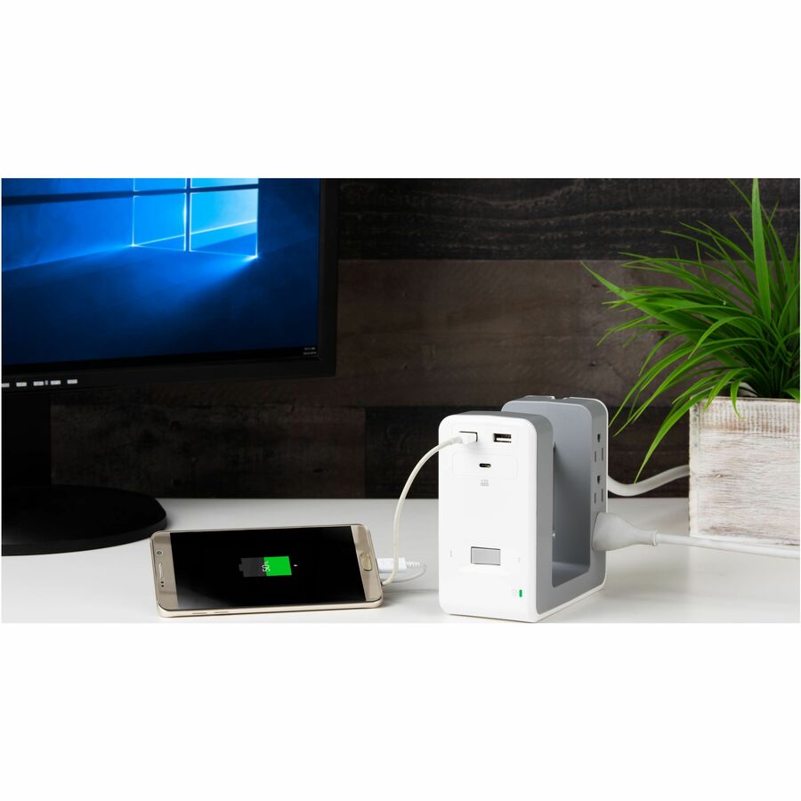 DESK MNT PWR 6OUT USHAPE SURGE