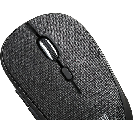Adesso iMouse S80B - Wireless Fabric Optical Mini Mouse (Black)