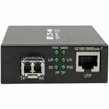 Eaton Tripp Lite Series Gigabit Multimode Fiber to Ethernet Media Converter, POE+ - 10/100/1000 LC, 850 nm, 550M (1804.46 ft.)