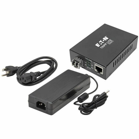 Eaton Tripp Lite Series Gigabit Multimode Fiber to Ethernet Media Converter, POE+ - 10/100/1000 LC, 850 nm, 550M (1804.46 ft.)