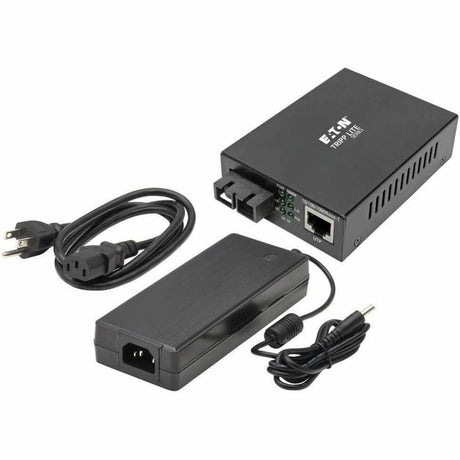 Eaton Tripp Lite Series Gigabit Multimode Fiber to Ethernet Media Converter, POE+ - 10/100/1000 SC, 1310 nm, 2 km (1.2 mi.)