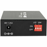 Eaton Tripp Lite Series Gigabit Singlemode Fiber to Ethernet Media Converter, POE+ - 10/100/1000 SC, 1310 nm, 20 km (12.4 mi.)