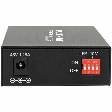Eaton Tripp Lite Series Gigabit Singlemode Fiber to Ethernet Media Converter, POE+ - 10/100/1000 SC, 1310 nm, 20 km (12.4 mi.)