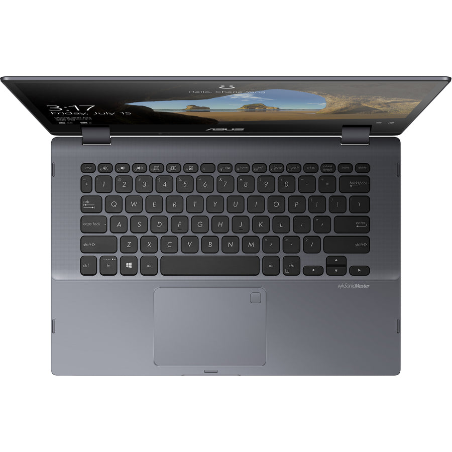 Asus VivoBook Flip 14 TP412 TP412FA-DB72T 14" Touchscreen Convertible Notebook - Intel Core i7 8th Gen i7-8565U - 8 GB - 512 GB SSD - Star Gray Metal
