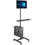 Eaton Tripp Lite Series Mobile Workstation with Monitor Mount - For 17" to 32" Displays, Height Adjustable
