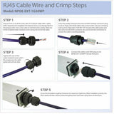 Eaton Tripp Lite Series Gigabit Ethernet PoE/PoE+ Extender, Water Resistant - Cat5e/6/6a, IP65, IEEE 802.3at/af, 30W, 1 Port