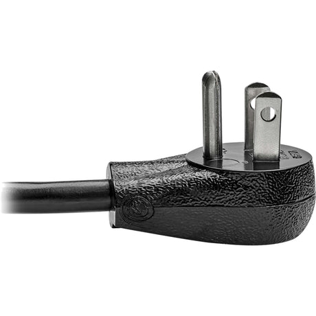 Eaton Tripp Lite Series Desktop Computer AC Power Cord, Right-Angle NEMA 5-15P to C13 - 10A, 125V, 18 AWG, 10 ft. (3.05 m), Black
