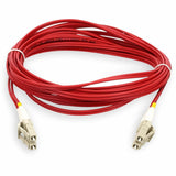 AddOn 9m LC (Male) to LC (Male) Red OM4 Duplex Fiber OFNR (Riser-Rated) Patch Cable