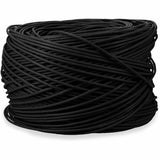 AddOn 1000ft non-terminated Black Cat5E Straight UTP PVC Copper Patch Cable