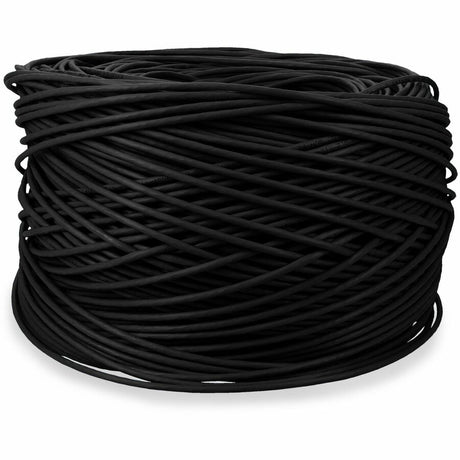 AddOn 1000ft non-terminated Black Cat5E Straight UTP PVC Copper Patch Cable