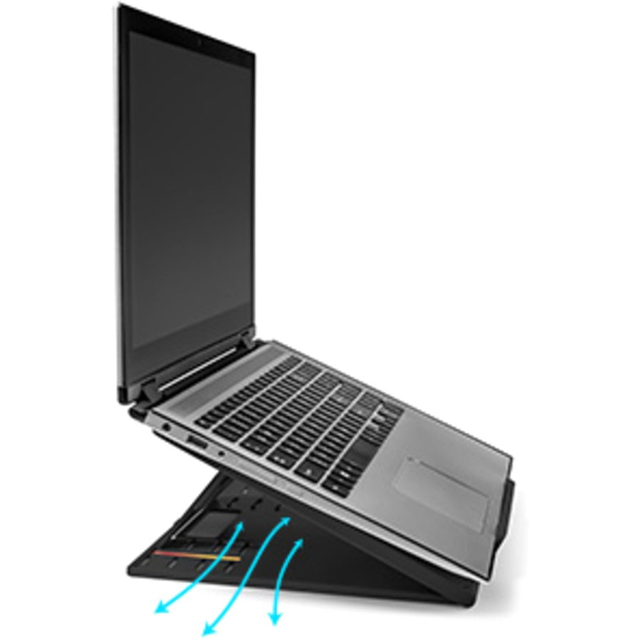 Kensington SmartFit Easy Riser Go Adjustable Ergonomic Riser for up to 17" Laptops - Black